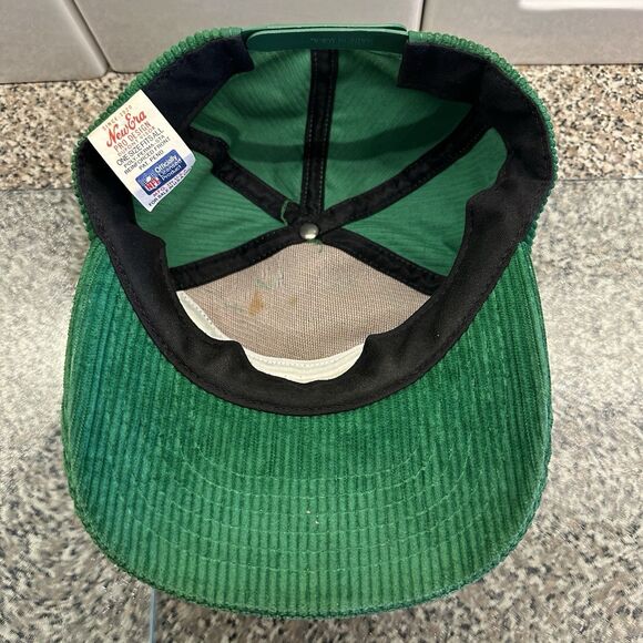 RARE Vintage New York Jets 80's CORDUROY Hat New Era Pillbox Style Snapback USA - Picture 10 of 14